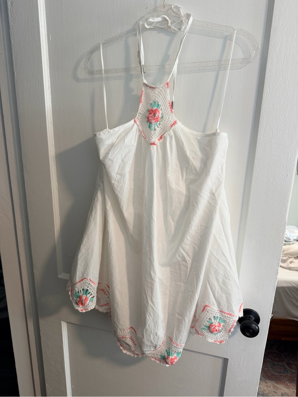 Free people cerilliam crochet halter mini dress - Picture 3 of 9